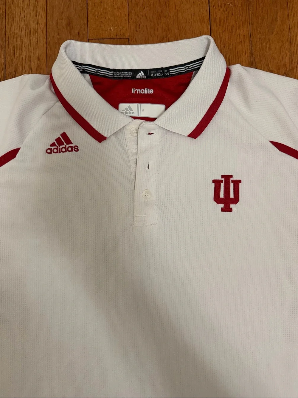 Indiana University Hoosiers Adidas Climate Polo - Size LX